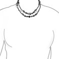 thumbnail image 4 of Bling Jewelry Womens  Faceted Onyx Beads Long Layering Strand Necklace 53 Inch, 4 of 5