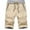 Beige, variant on Men's Shorts Casual Classic Fit Drawstring Summer Beach Shorts with Elastic Waist and Pockets