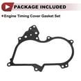 thumbnail image 6 of Unique Bargains 1 Pcs Car Engine Timing Cover Gasket Set for Nissan Altima 3.5L V6 - Gas 2007-2014 Chain Case Cover Gasket No.23797JA10B Black Metal, 6 of 7