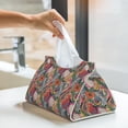 thumbnail image 5 of Goofa Tropical Fruit Pattern Triangle Square Tissue Box Cover, Modern PVC Leathe Facial Paper Holder,Decorative Holder/Organizer for Bathroom Vanity Countertop, 5 of 9