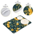 thumbnail image 3 of Yayeee Dish Drying Mat for Kitchen Counter 18"x24" Microfiber Absorbent Pad, Blue Lemons, 3 of 7