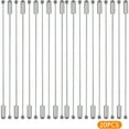 thumbnail image 3 of 20pcs 97 mm Copper Brooch Stick Pins Ball Stick Pins Long Needle Eye Lapel Scarf Hat Safety Pins Jewelry Findings for Women DIY Shawls Sewing Wedding Decoration, White Golden, 3 of 8