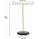 thumbnail image 5 of Metal Earring Display Stands With Round Base Jewelry Display Holder T-shape, 5 of 5