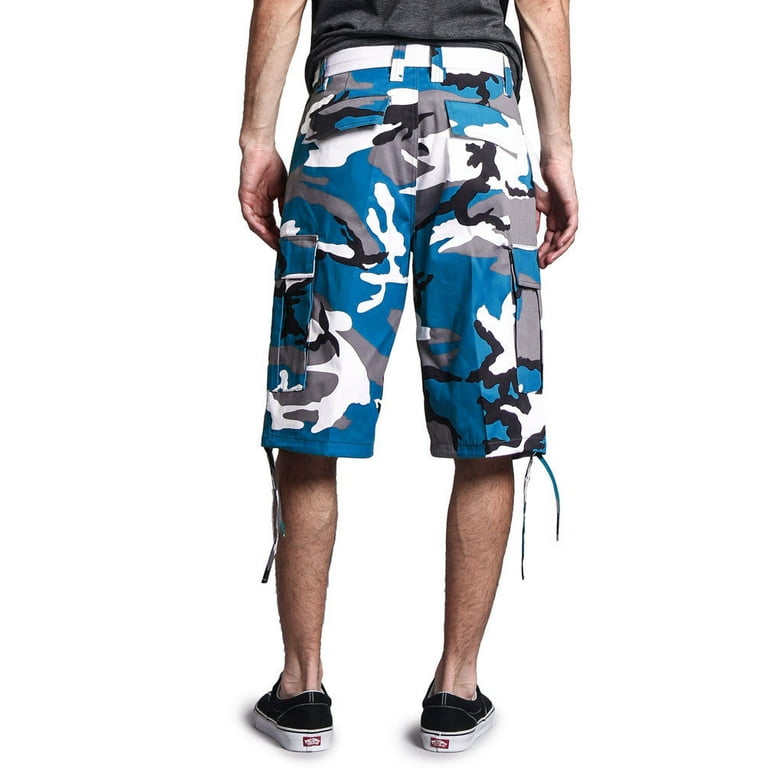 ゴル吉 TIE DYE CAMO SHORT PANTS Camo Tie-Dye Cuff Shorts | Nyebellas