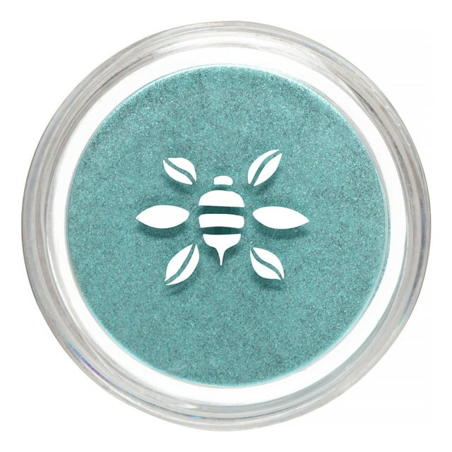 Honeybee Gardens PowderColors Sombra de ojos mineral limpia en Castaway Bright Shimmery Turquesa Azul Versátil Portátil y agradable para la piel 2 g