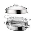 thumbnail image 2 of GUOOL Steaming Pot Baking Tray 16in with Cover Kitchen Pot Cookware Easy Carrying A, 2 of 9