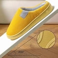 thumbnail image 4 of Zapatillas de algodón acogedoras para mujeres y hombres - Zapatos de interior con forro polar cálido para el hogar, suelas antideslizantes cómodas y suaves, 4 of 4