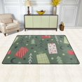 thumbnail image 3 of WARHOOME Flannel Non-Slip Rug Door Mat Gift Christmas Trees Graffiti Washable Carpet Doormat Area Rugs, 36 x 24 inches, 3 of 7