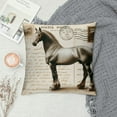 thumbnail image 2 of COMIO Square Pillow Cover -  Decorative Throw Pillowcase, Farmhouse Horse,For Bed/Couch/Sofa, 2 of 5