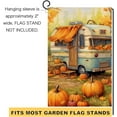 thumbnail image 6 of Fall Camper RV Garden Flag 12x18 Vertical Double Sided Autumn Pumpkin Maple Leaves Thanksgiving Holiday Outside Decorations Burlap Yard Flag BW469, 6 of 6