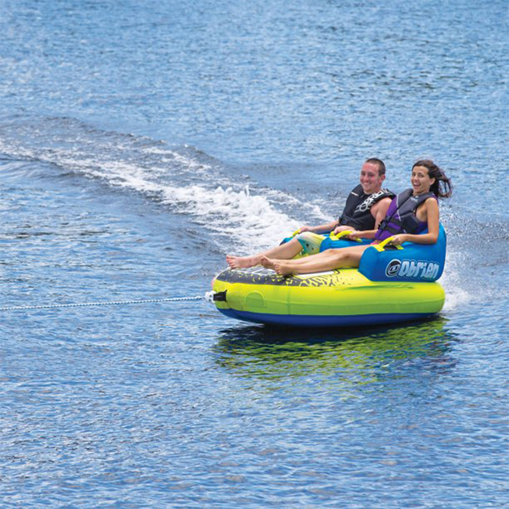 OBrien Barca 2 Kickback Inflatable 2 Person Rider Boat Water Tube Raft - 2