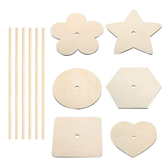 6 Pcs Donut Stand Holder For Dessert Table Wood Stand Reusable Donut Display Stand Detachable Display Stand Space Saving Donut Holder Stands For Birthday Wedding