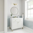 thumbnail image 3 of James Martin Vanities 36" Single Vanity, Glossy White w/ 3 CM White Zeus Top, 3 of 5