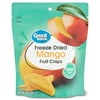 Great Value Freeze Dried Sliced Mango Fruit Crisps 1.0 oz.