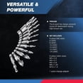 thumbnail image 2 of NEIKO 10059A Combination Drill and Tap Bit Set with Quick Change Adapter, 13 Piece, SAE (6-32NC to 1/4-20NC) and Metric Drill Bit Set (M3 to M10), Metric Tap Set, 2 of 5