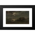 thumbnail image 2 of Amaldus Nielsen 18x12 Black Modern Framed Museum Art Print Titled - Moonlight, Cheek (1860), 2 of 5