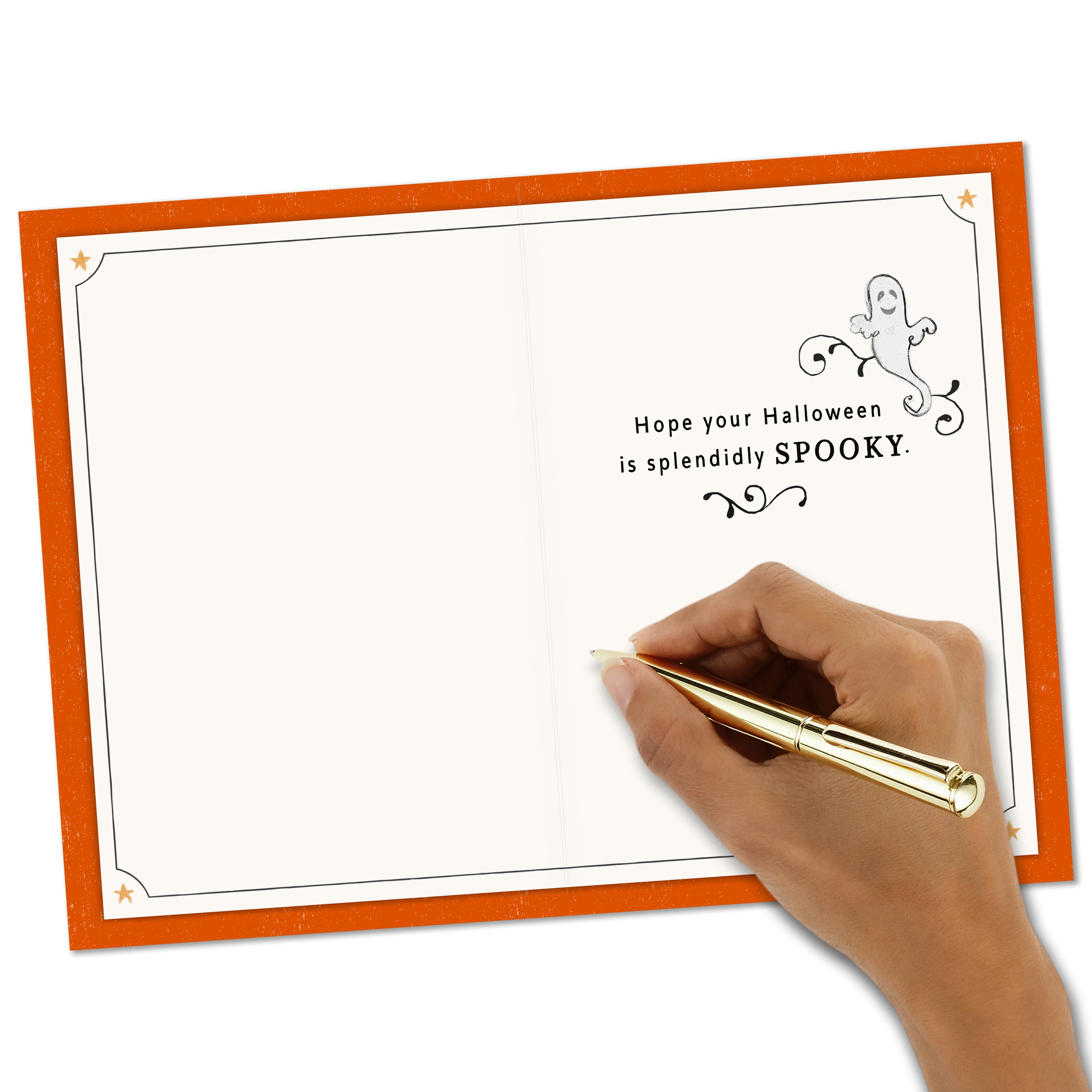 Hallmark Halloween Greeting Card (Splendidly Spooky Ghosts and Jack-o'-Lantern)