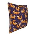 thumbnail image 2 of Susaid Stars and Fox Cute Print Velvet Throw Pillow Covers Home Art Deco Pillowcase Square Pillow Case Cushion Cover for Bed Sofa Living Room Car Indoor and Outdoor-20"x20", 2 of 8