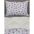 thumbnail image 3 of Floral Comforter & Sham Bedding Set, Burgeoning Spring Flowers on a Plain Background, 3 pcs Duvet Set Microfiber Filling Quilt, 5 Sizes, Ceil Blue White, by Ambesonne, 3 of 4