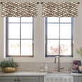 thumbnail image 3 of LALILO Kitchen Curtain Valance Tie Dye Boho Ink Japanese Rod Pocket Window Curtain 52"x 18" Set of 2, 3 of 5