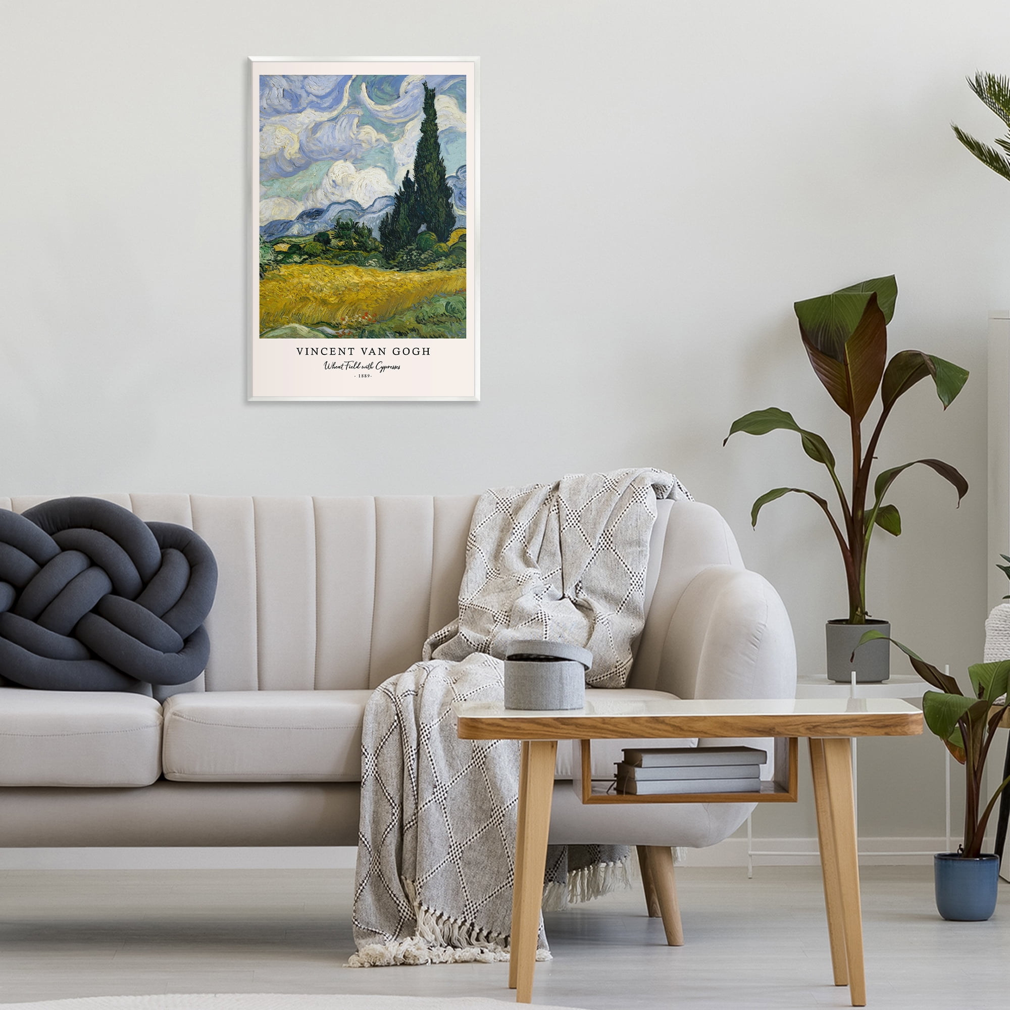 Stupell Industries Classic Wheat Fields with Cypresses Wall Plaque Art, design by Vintage Hustle