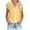 Yellow, variant on ZhuoLiL Women's Tops Fashion Solid Button Shirt Female V-Neck Loose T-shirt Blouse