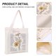 thumbnail image 5 of Bolsa de lona con cremallera de hombro Flores Arte (manzanilla) Likrtyny Para Estrenar, 5 of 9