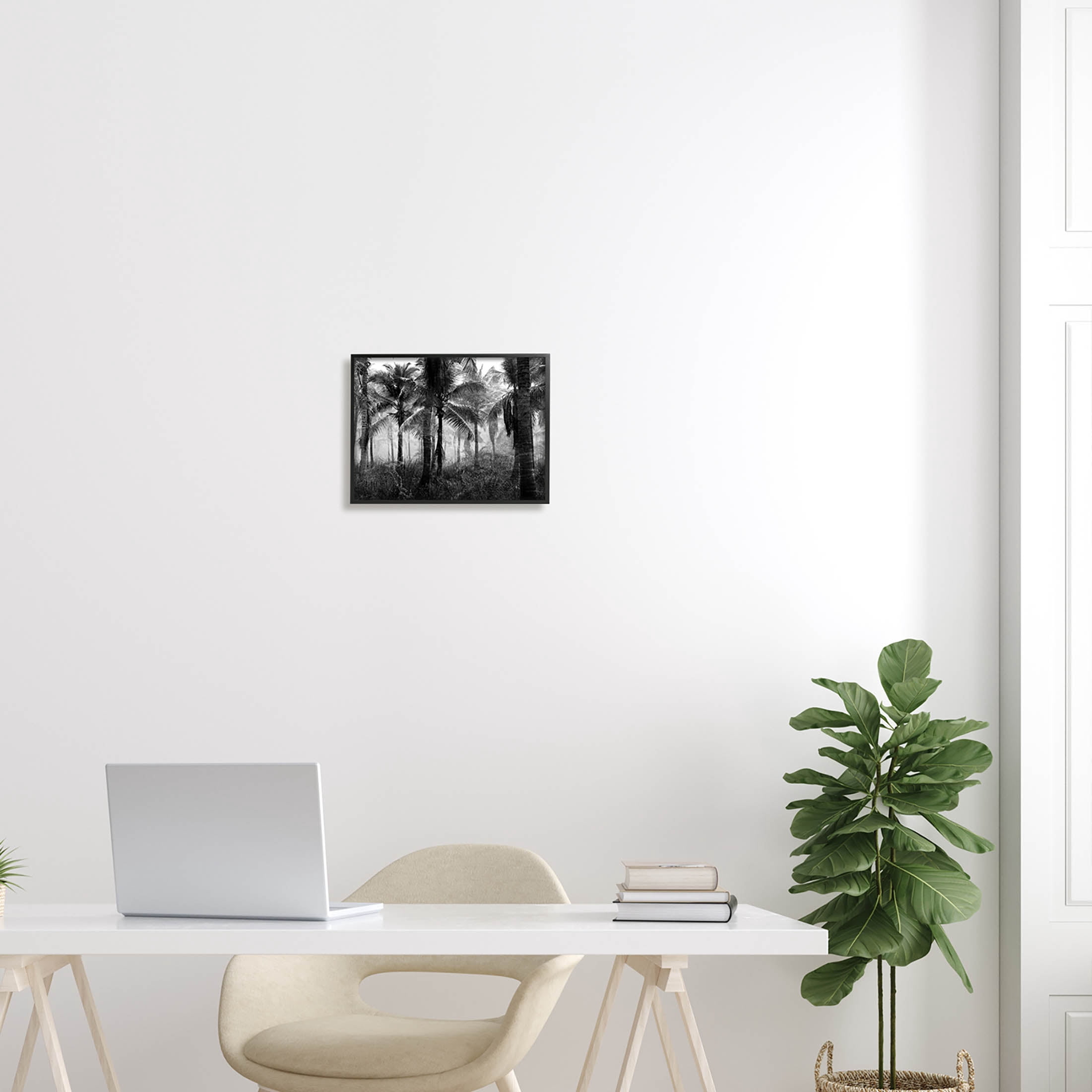 Stupell Industries Dense Tropical Palm Tree Forest Photograph Black Framed Art Print Wall Art, Design by Kim Allen