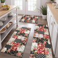 thumbnail image 2 of Pioneer Flower Floral Print Pattern Kitchen Rugs Sets Of 3,Kitchen Runner Rugs Non Skid Washable,Decorative Kitchen Floor Mats for Kitchen,Sink,Laundry,17"x30"+ 17"x47" + 17"x59", 2 of 6
