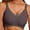 Grey, variant on MINTREUS Womens Wireless Bras V Mesh Comfortable Bralette Supportive Tshirt Bra No Underwire Seamless Push Up