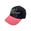Little Girls' Studded Twill Baseball Cap, Pink & Black 0120102