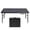 4FT Black+4, variant on LIANGKA 8 Foot Foldable Plastic Table Heavy Duty Portable Table for Home Outdoor Events