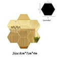 thumbnail image 6 of Vikakiooze Home Decor , 7Pcs 3D Mirror Hexagon Vinyl Removable Wall Sticker Decal Home Decor Art DIY, 6 of 6