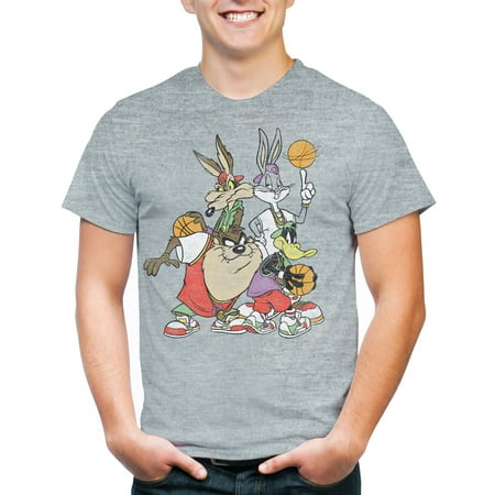 Looney tunes basketball group shot Men's triblend graphic