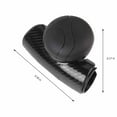 thumbnail image 5 of Xecvkr Universal Steering Wheel Knob 360° Booster Car Driving Aid ABS Anti-Slip Carbon Fiber Texture Easy Install Vehicle Maneuvering Accessory 3.35x2.17in 1 Piece, 5 of 6