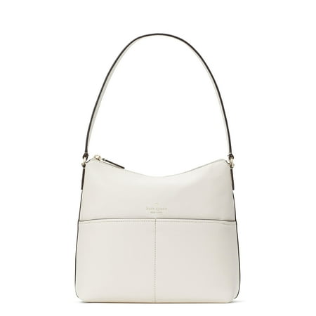 Kate Spade New York Kate Spade Bailey Textured Leather Shoulder Bag Purse Handbag Parchment