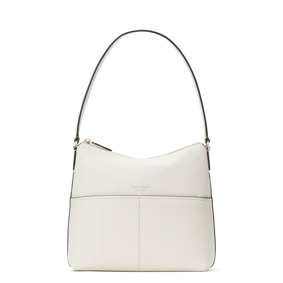 Kate Spade New York Kate Spade Bailey Textured Leather Shoulder Bag Purse Handbag Parchment