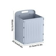 thumbnail image 3 of Wall-Mounted Storage Box, Foldable Clothes Basket, Plastic Storage Bin, Clothing Organizer, Wardrobe Storage, Easy Access Laundry Basket, Reinforced Storage Box, Closet Organizer, 3 of 6
