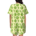 thumbnail image 3 of Kdxio Various Lemons Print Pajamas Sets for Women Short-Sleeved Pjs with Lounge Shorts Two Piece Sleepwear S-4XL, 3 of 9