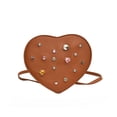 thumbnail image 1 of Mochila informal en forma de corazón con mini mochila con diamantes de imitación para mujer viaje trabajo, 1 of 5