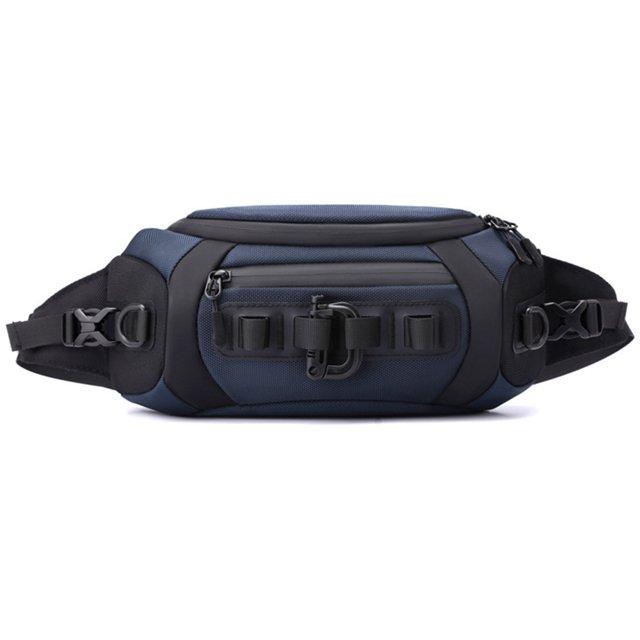 Bolsa De Pecho Riñoneras informales para hombre, accesorios para deportes al aire libre de nailon ajustables (azul oscuro) Ehuebsd Para Estrenar