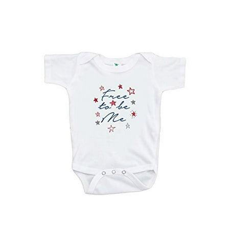 

Custom Party Shop Kids Free to be Me 4th of July Onepiece