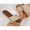 Apricot, variant on Women Bohemian Sandals - Plain Slingback Style Comfortable Beach Shoes for Summer Vacation