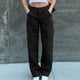 thumbnail image 2 of Pantalones deportivos de cintura baja elásticos con cordón y diseño de moda de estilo urbano para mujer Fridja  alkflakhf35558, 2 of 7