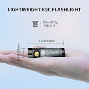 OLIGHT Baton 4 Rechargeable EDC Flashlight, LED Light 1300 Lumens with Magnetic Charging Cable, IPX8 Waterproof for Home, Camping, and Emergencies (Fighter Pilot)