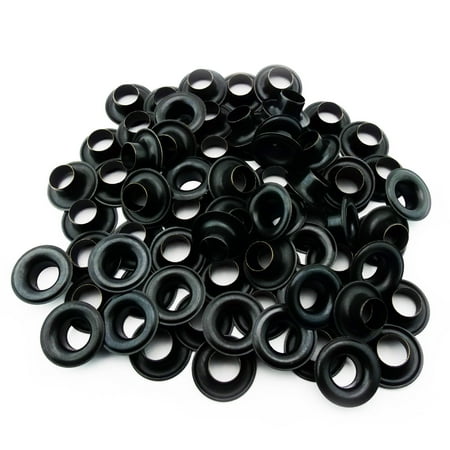 

C.S. Osborne Black Grommets & Washers #B1-0 Size 0 (1/4 Hole) 144 Sets