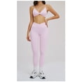 thumbnail image 4 of PISONIC Workout Sets for Women 2 Piece Yoga Outfits Twist Front Halter Sports Bras High Waisted Crossover Leggings Exercise Gym Sets, 4 of 8