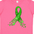 thumbnail image 4 of Inktastic Mental Health Awareness Ribbon with Green Hearts Boys or Girls Toddler T-Shirt, 4 of 5