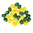 thumbnail image 1 of 28 unids/set limones y limas artificiales frutas falsas decorativas frutas cítricas artificiales decoración Artificial, 1 of 5