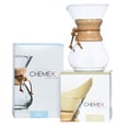 thumbnail image 1 of Paquete CHEMEX - Serie clásica de 6 tazas - Filtros cuadrados de 100 ct - Embalaje exclusivo, 1 of 8